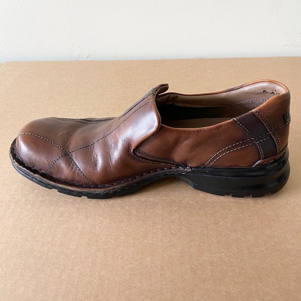 Clarks Loafers Escalade Step Slip-On Leather Upper Shoes - Picture 3 of 9